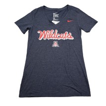 The Nike Tee Shirt Womens S Black V Neck Short Sleeve Wildcats Athletic Cut - $15.72