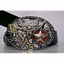 K&#39;s Novelties Revolver Belt Buckle and Texas Lone Star - $12.88