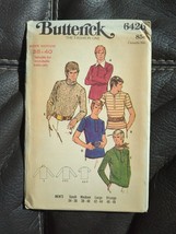 Butterick Sewing Pattern 6426 Vtg Men&#39;s Shirt Long Short Size Medium Sle... - £10.53 GBP