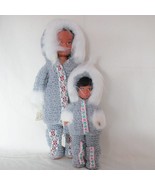 Eskimo Mother and Daughter, crocheted outifts, Fibre-craft pattern - $34.95