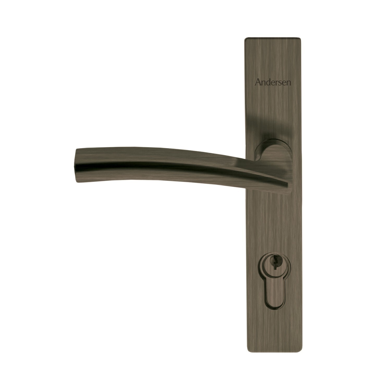 Andersen Brushed Dark Nickel Modern Handle Set 1 1/2&quot; Thick Aluminum Sto... - $92.95