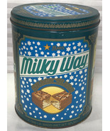 Milky Way Mars Snack Candy Bar Collectible 32oz Metal Tin Canister 7.5&quot; - £17.29 GBP