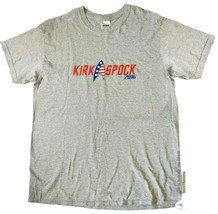 Kirk Spock 2016 The Logical Choice Political Parody Gray T-Shirt Star Tr... - £19.51 GBP