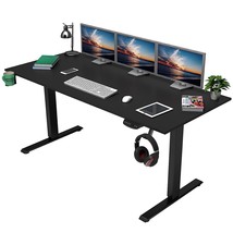 Dual Motor Height Adjustable Standing Desk Electric Dual Motor Home Office Stand - £302.09 GBP