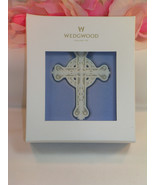 New Wedgwood White &amp; Tan Jasperware Cross  Christmas Tree Ornament Taupe... - $48.00 CAD