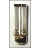 Vintage Sterling Silver Mid Century Money Clip Sleek Styling 16.4 grams - £51.95 GBP