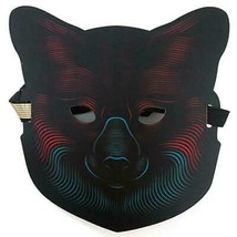 Sound Reactive LED Flashing Mask Sound Activated Street Dance Unisex Halloween - £7.76 GBP