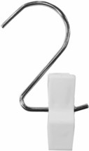 White S Hook with Clip - Strong Jumbo Hanging Pinch Grips (Lot of 5) - £6.22 GBP