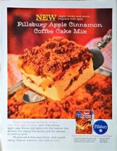 PILLSBURY - APPLE CINNAMON COFFEE CAKE MIX - 1962 Vintage Print Ad - £7.78 GBP