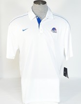 Nike Dri Fit Boise State University White Short Sleeve Polo Shirt Mens NWT - £55.30 GBP