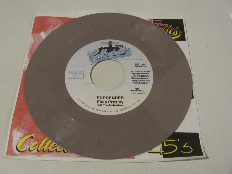 Primary image for Elvis Presley  45   Surrender   Colored Vinyl