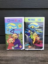Lot of 2 PBS Kids Teletubbies VHS Tapes in hard cases Big Hug &amp; Nursery Rhymes - £18.30 GBP