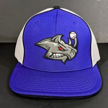 Rhino Baseball Purple Trucker Hat Size Large XL White Flexfit Richardson - £15.70 GBP