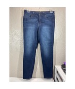 1822 Denim Jeans Womens Blue Adrianna Jeans Skinny Ankle Mid Rise Stretc... - $27.96 CAD
