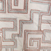 Ethan Allen Upholstery Stain Release Imperial Geometric Fabric 58&quot; Wide By Yard - £5.07 GBP