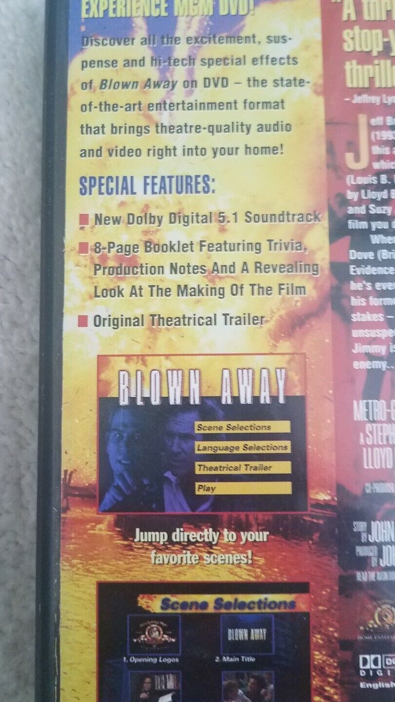 Blown Away  Jeff Bridges, Tommy Lee Jones, Suzy Amis Item image 4
