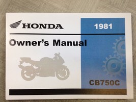 1981 HONDA CB750 CB 750 CUSTOM Owners Manual NEW FACTORY DEALERSHIP 81 - $81.12