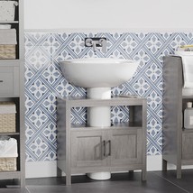 Pedestal Sink Storage Cabinet Bathroom with Doors and Open Shelf Vanity ... - $88.54