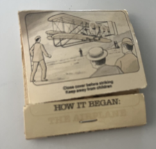 Wright Brothers First of Flight Airplane Used Matchbook Rare - £4.58 GBP