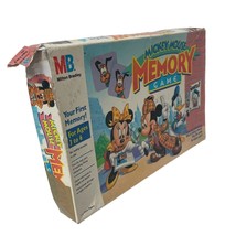Mickey Mouse Memory Game By Milton Bradley Vintage 1990 Missing One Tile Classic - £6.20 GBP