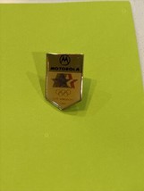 Olympics 1984 Los Angeles Motorola White Sponsor Lapel Pin #41 - £3.15 GBP