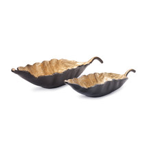Metallic Aluminum Leaf Bowl (Set of 2) - €166,11 EUR