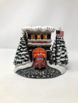 Thomas Kinkade 2019 A First Responder&#39;s Christmas Fire Station  Tested Works - £25.17 GBP