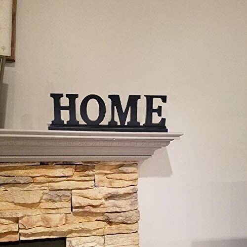 Wood Home Letter Sign Free Standing Cutout Home Word Decorative Home Table Sign