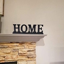 Wood Home Letter Sign Free Standing Cutout Home Word Decorative Home Table Sign - £13.39 GBP