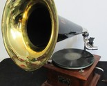 Victor ll Phonograph with Brass Bell Horn Hump Back circa 1905 Fully Res... - $2,569.05