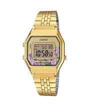 CASIO VINTAGE LADY GOLD FLOWERS - £86.28 GBP