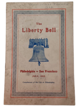 Original 1915 Liberty Bell Philadelphia to San Francisco booklet - £6.97 GBP