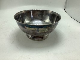 Gorham Newport SILVERPLATE-YB77 Deep Candy Bowl Footed Mid-Century-Paul Revere - $9.49