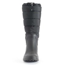 Womens Boots Snow Rain Winter Waterproof Kamik Black Mid Calf Slip On $90-size 9 - £35.09 GBP