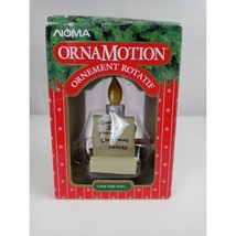 New 1989 NOMA Ornamotion Dear Santa Note Mouse Candle Christmas Tree Ornament. - £12.19 GBP