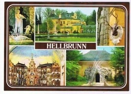 Hellbrun Salzburg Austria Postcard Hellbrunn Castle &amp; Water Plays Multi ... - £1.63 GBP