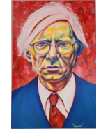 Acrylic Painting of Andy Warhol on Large 36”x24” canvas - £388.40 GBP