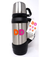 DUNKIN DONUTS DD STAINLESS STEEL 32OZ HOT/COLD INSULATED MUG - NEW! - $54.03 CAD