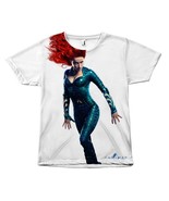Mera Queen of the Sea Aquaman Movie Front Sublimation T-Shirt - £30.77 GBP