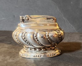 RONSON CROWN TABLE LIGHTER ART-DECO SILVER PLATED NEWARK NJ COMPLETE NICE! - $225.62 MXN