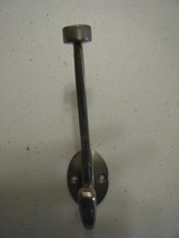 METAL BRUSHED SILVER HANGING HOOK 6 INCH WITH 2 MOUNTING HOLES - £4.95 GBP