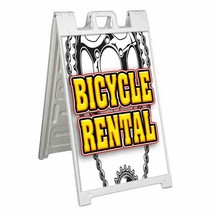 Bicycle Rental Signicade 24x36 A Frame Sidewalk Sign Double Sided - £34.14 GBP+