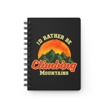 Personalized Journal "I'd Rather Be Climbing Mountains": Nature-Inspired Noteboo - $19.57