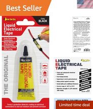 Liquid Electrical Tape, Black -1 OZ Tube with Precision Applicator Tip -... - $29.86