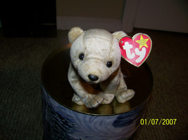 vintage 90&#39;s ty beanie baby {almond the bear] - $10.89