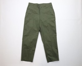 Vtg 80s Mens 34x30 Distressed US Military OG507 Durable Press Trousers Pants USA - £61.12 GBP