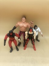 LOT 4 Toy Biz Smash Wrestlers Sting Jakks Pacific Mick Foley Brutus Beefcake - £9.30 GBP