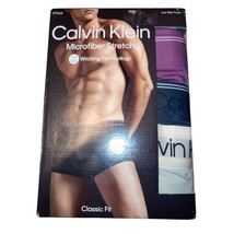 Calvin Klein Mens 2XL (44-46&quot;) Micro Stretch 3-Pack Low Rise Trunk Multi... - £21.30 GBP