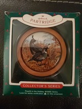 Vtg Hallmark Ornament California Partridge Bird Holiday Wildlife Series 1985 - £7.54 GBP