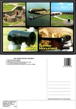 One(1) South Carolina Charleston Fort Sumter Natl Monument Canons VTG Postcard - £7.51 GBP
